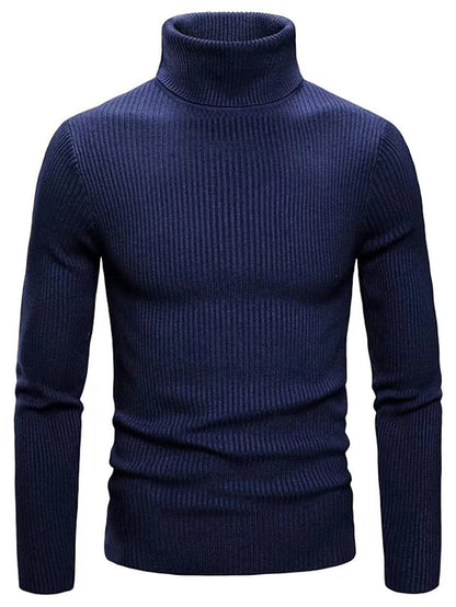 Élanor Heren Trui van Wol – Luxe Italiaanse Gebreide Sweater met Kraag