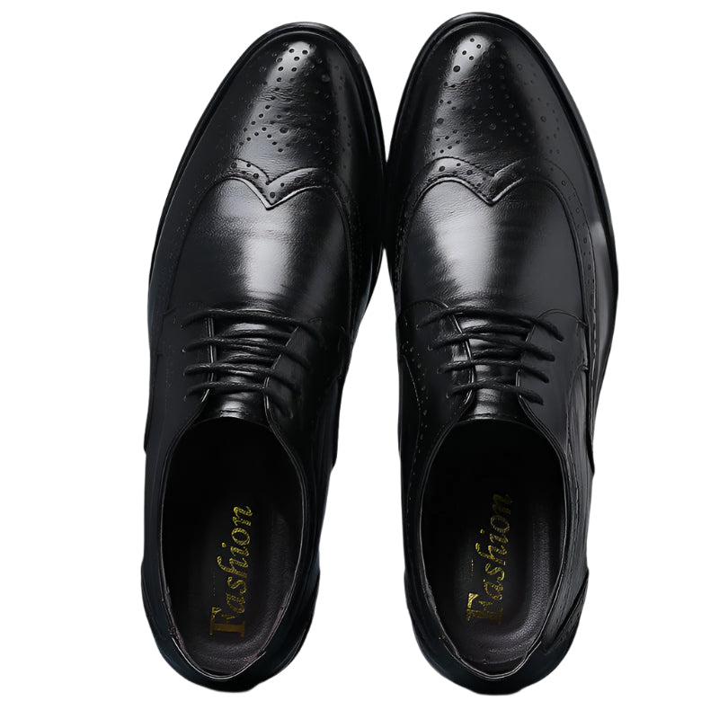 Monde herenschoenen van handgemaakt kalfsleer – klassiek model in bruin, geschikt voor formele gelegenheden