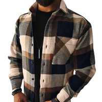 Zandsteenbeige donkerblauw