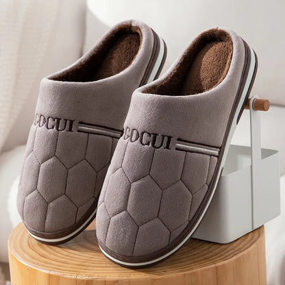 Évoque | Blauwe herenpantoffels met comfortabele dikke zool