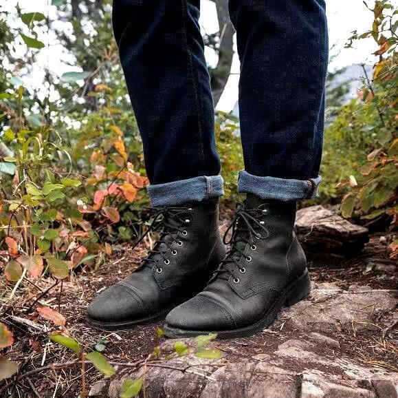 Sereno Retro Leren Herenschoenen met Veters – Klassieke Comfort Fit